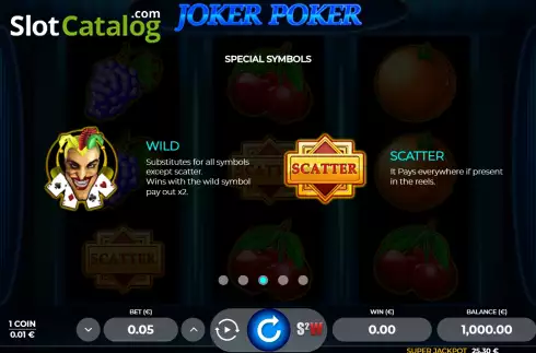 Οθόνη9. Joker Poker 3 Κουλοχέρης