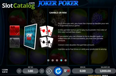 Οθόνη8. Joker Poker 5 Κουλοχέρης 