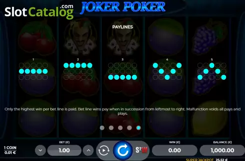 Οθόνη9. Joker Poker 5 Κουλοχέρης 