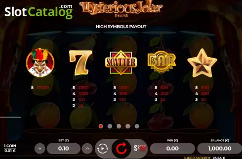 Οθόνη7. Mysterious Joker Deluxe Κουλοχέρης