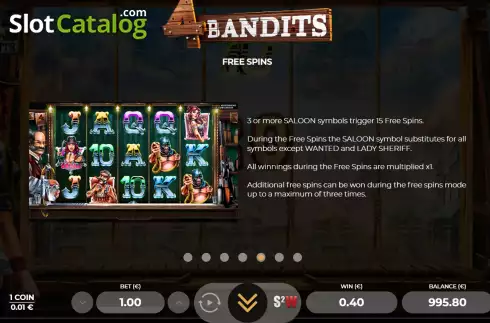 Οθόνη9. 4 Bandits Κουλοχέρης