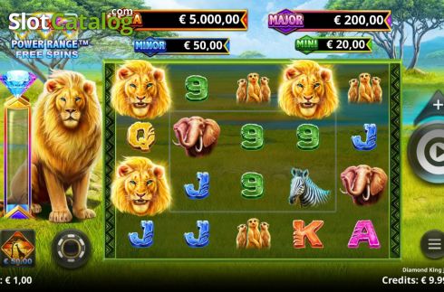 Οθόνη2. Diamond King Jackpots Κουλοχέρης