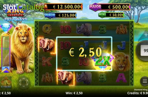 Οθόνη3. Diamond King Jackpots Κουλοχέρης