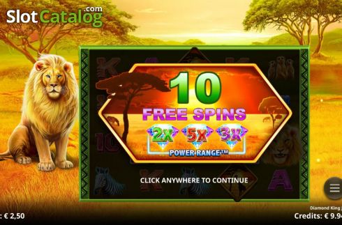 Οθόνη5. Diamond King Jackpots Κουλοχέρης