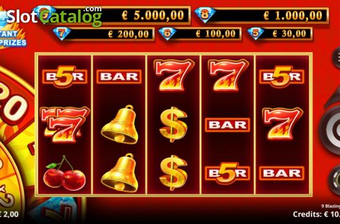 Οθόνη3. 9 Blazing Diamonds Κουλοχέρης