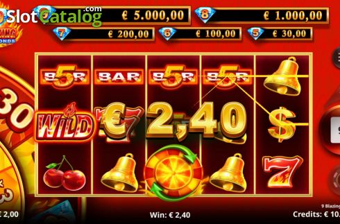 Οθόνη4. 9 Blazing Diamonds Κουλοχέρης