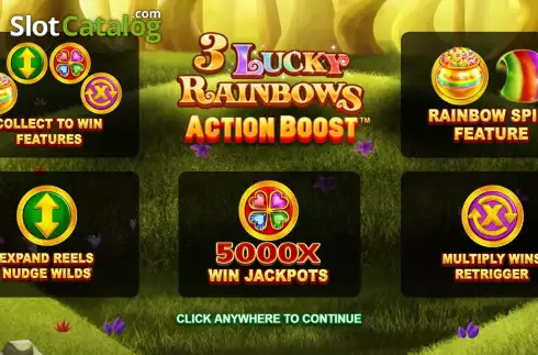 Οθόνη2. Action Boost 3 Lucky Rainbows Κουλοχέρης