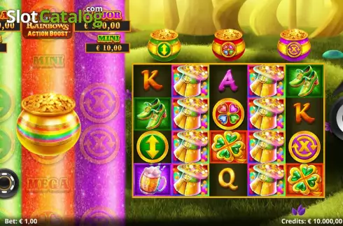 Οθόνη3. Action Boost 3 Lucky Rainbows Κουλοχέρης