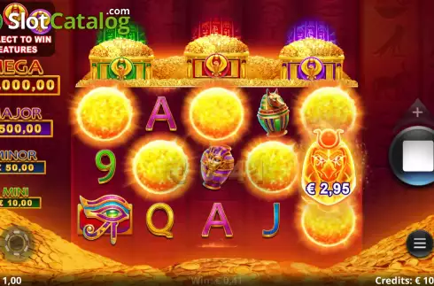 Οθόνη4. Action Cash Ra's Riches Κουλοχέρης