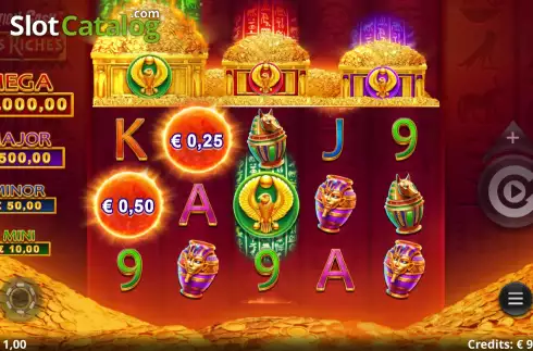 Οθόνη5. Action Cash Ra's Riches Κουλοχέρης