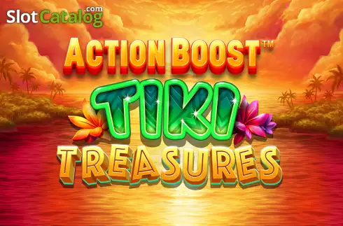 Action Boost Tiki Treasures Λογότυπο Action Boost Tiki Treasures Λογότυπο