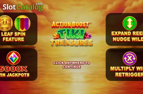 Οθόνη2. Action Boost Tiki Treasures Κουλοχέρης