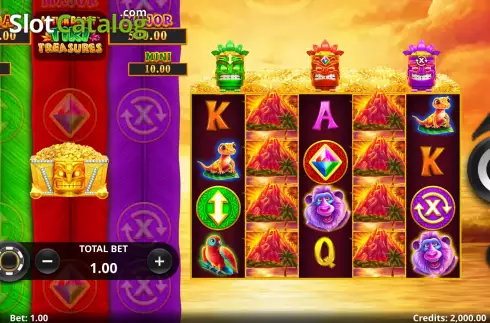 Οθόνη3. Action Boost Tiki Treasures Κουλοχέρης
