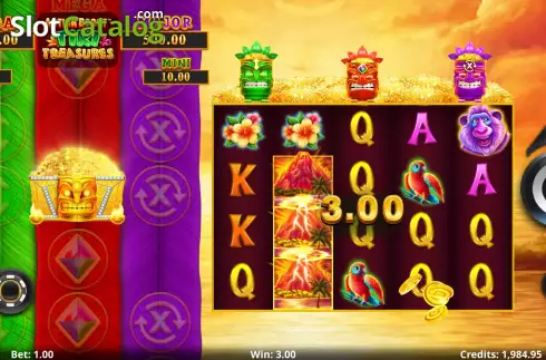 Οθόνη5. Action Boost Tiki Treasures Κουλοχέρης