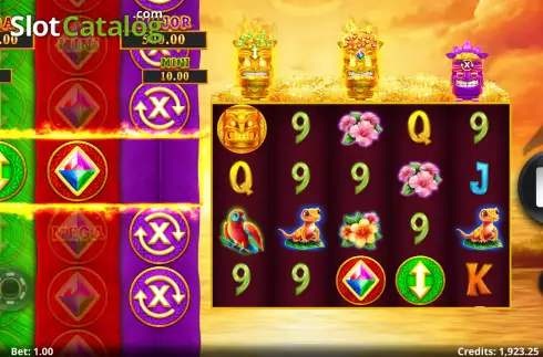 Οθόνη7. Action Boost Tiki Treasures Κουλοχέρης