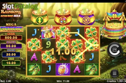 Οθόνη6. 3 Lucky Rainbows Action Boost Max Κουλοχέρης 
