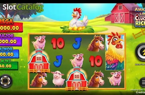 Οθόνη2. Amazing Link Cluckin' Riches Κουλοχέρης 