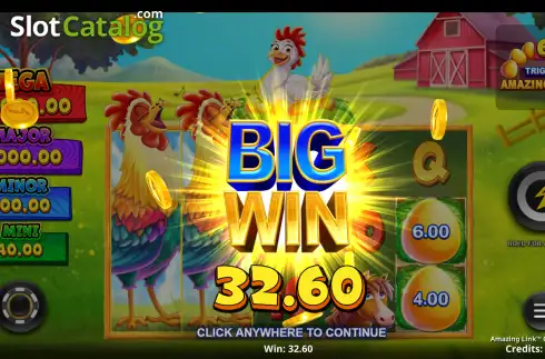 Οθόνη3. Amazing Link Cluckin' Riches Κουλοχέρης 