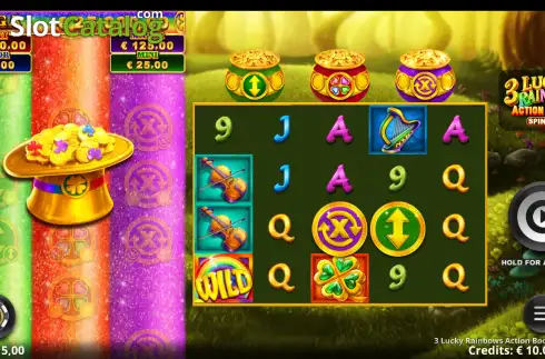 Οθόνη2. 3 Lucky Rainbows Action Boost SpinUP Κουλοχέρης