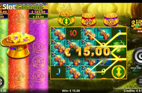 Οθόνη3. 3 Lucky Rainbows Action Boost SpinUP Κουλοχέρης