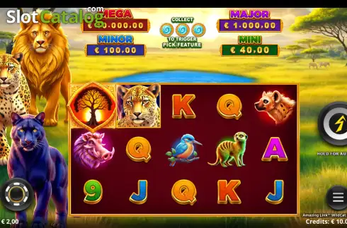 Οθόνη2. Amazing Link WildCat Kingdom Κουλοχέρης