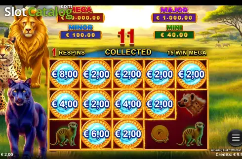 Οθόνη3. Amazing Link WildCat Kingdom Κουλοχέρης