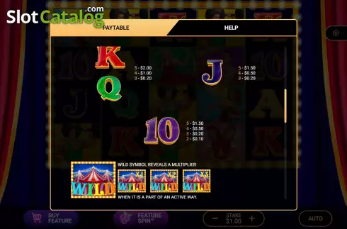 Οθόνη7. Circus Riches Κουλοχέρης 