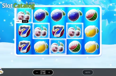 Οθόνη3. Icy Fruits 10 Κουλοχέρης