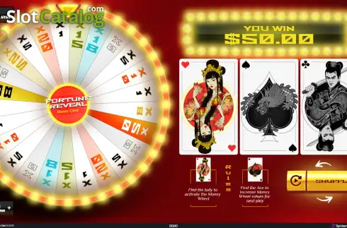 Οθόνη3. Fortune Reveal Money Card Κουλοχέρης