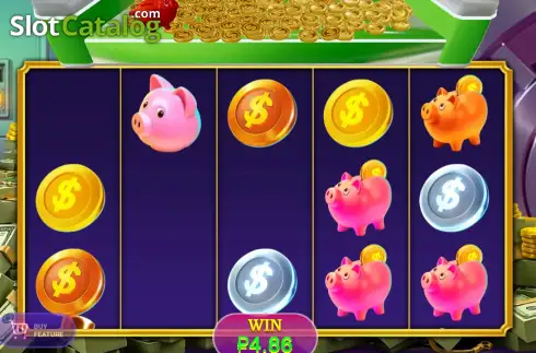 Οθόνη3. Piggy Bank Fortune Pusher Κουλοχέρης 