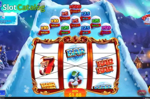 Οθόνη3. Santas Snowball Roller Κουλοχέρης