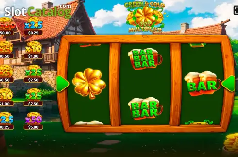 Οθόνη2. Green & Gold Top Multiplier Κουλοχέρης 