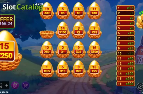 Οθόνη3. Franks Golden Eggs Κουλοχέρης