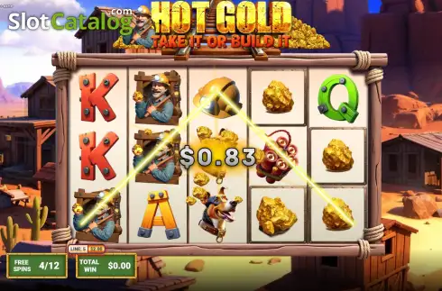 Οθόνη3. Hot Gold Take It or Build It Κουλοχέρης 