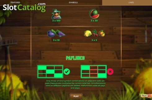 Οθόνη7. Fruit Farm (Spinmatic) Κουλοχέρης