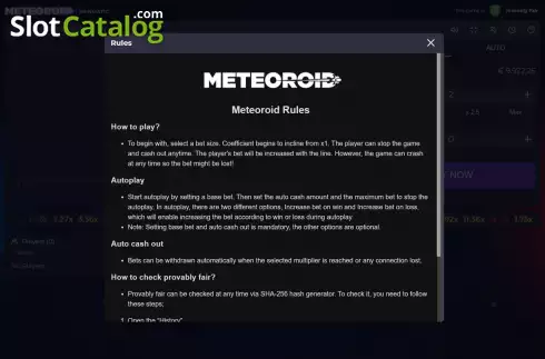 Οθόνη8. Meteoroid (Spinmatic) Κουλοχέρης