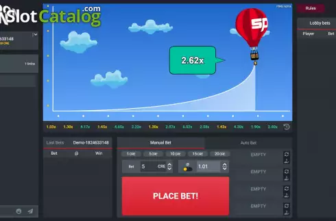 Οθόνη3. Balloon Run Κουλοχέρης 