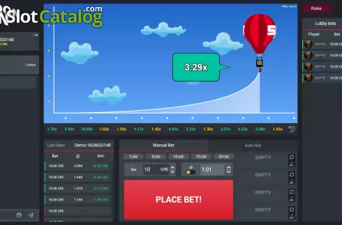 Οθόνη6. Balloon Run Κουλοχέρης 
