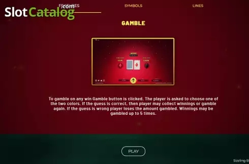 Οθόνη7. Sizzling Blaze Jackpot Κουλοχέρης