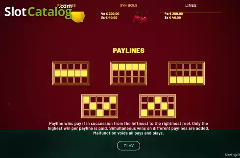 Οθόνη9. Sizzling Blaze Jackpot Κουλοχέρης
