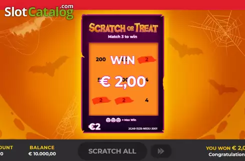 Οθόνη4. Scratch or Treat Κουλοχέρης