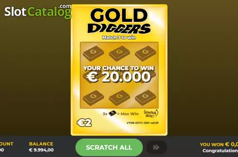 Οθόνη2. Gold Digger Scratch Κουλοχέρης