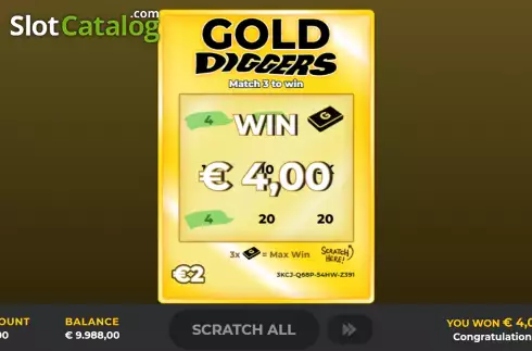 Οθόνη5. Gold Digger Scratch Κουλοχέρης
