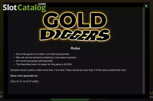 Οθόνη6. Gold Digger Scratch Κουλοχέρης