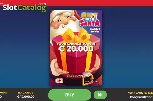 Οθόνη2. Gift From Santa Scratch Κουλοχέρης