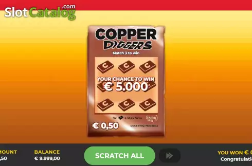 Οθόνη2. Copper Diggers Scratch Κουλοχέρης 