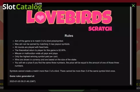 Οθόνη5. Lovebirds Κουλοχέρης