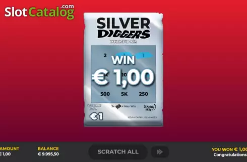 Οθόνη3. Silver Diggers Scratch Κουλοχέρης