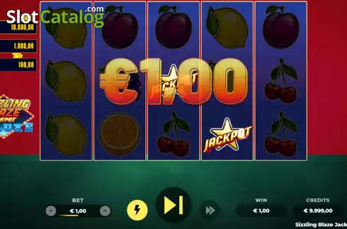 Οθόνη3. Sizzling Blaze Jackpot Deluxe Κουλοχέρης