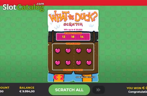 Οθόνη2. What The Duck? Scratch Κουλοχέρης